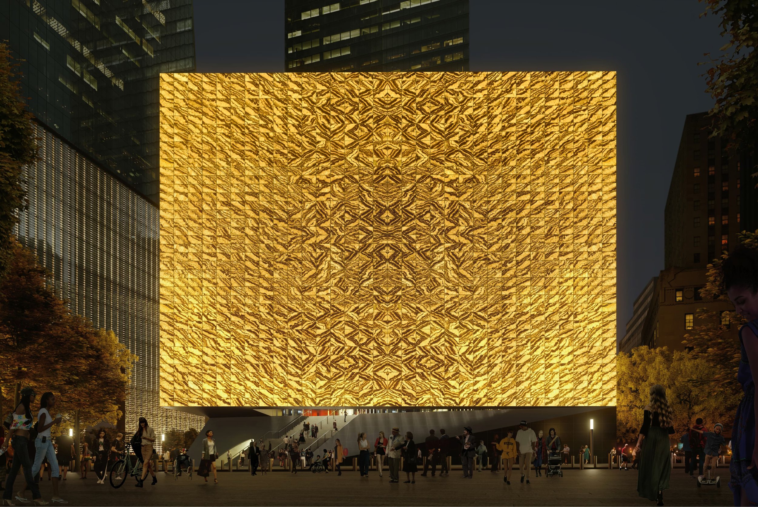 New york ny private perelman performing arts center tour reception